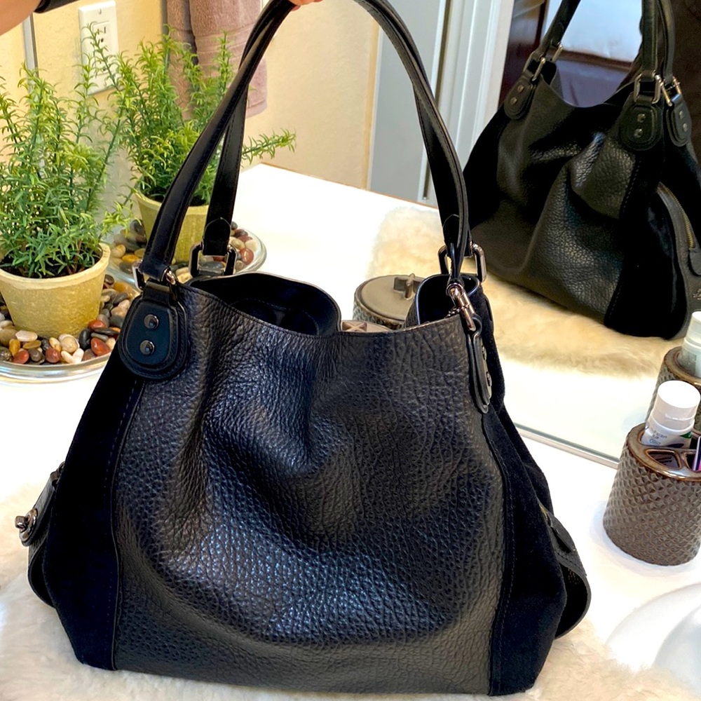 Black leather & suede COACH bag/purse ****or Best Offer!!!*****
